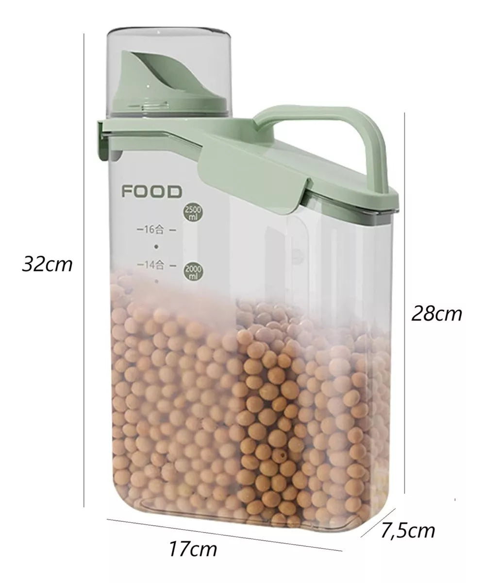 Contenedores Hermeticos Dispensador Almacenamiento 2500ml