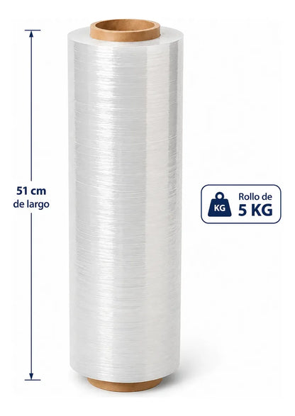 Rollo Alusa Film 5k Transparente Film Embalaje Industrial 5kilos