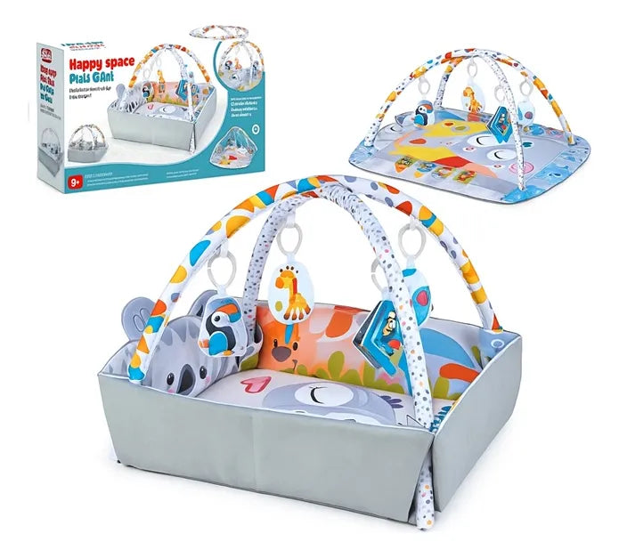 Gimnasio Corral Para Bebes Alfombra Didactica Gimnacio 2en1