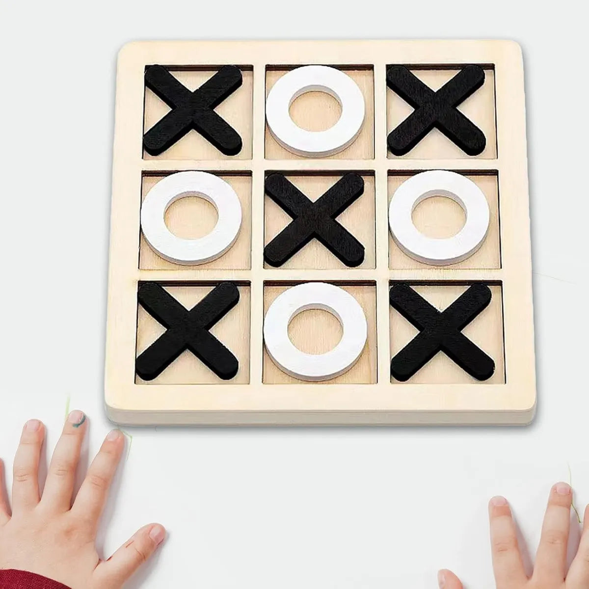 Juego De Mesa Triki Tric Tac Juego De Mesa Gato Madera 22.5cm