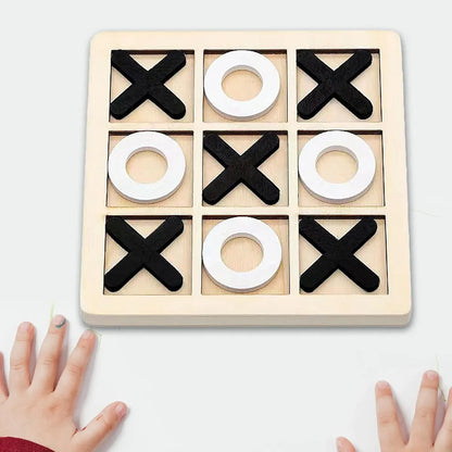 Juego De Mesa Triki Tric Tac Juego De Mesa Gato Madera 22.5cm