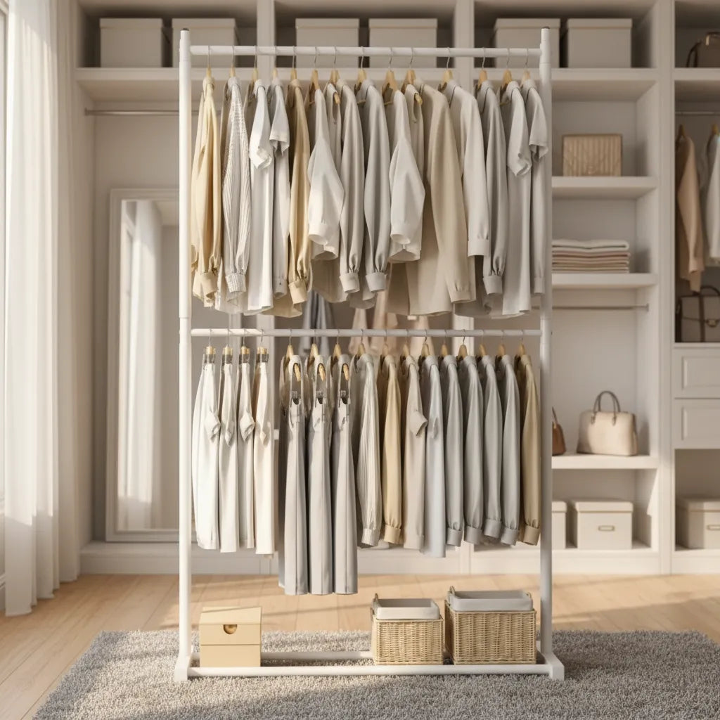 Perchero Organizador Colgador Percha Exhibidor Ropa Metal