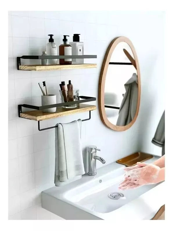 Repisas Flotantes Estantes Organizador Multifuncional Madera