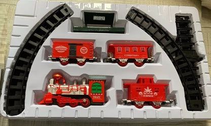 Tren Juguete Tren Electrico Humo Para Navidad 18pcs Juguetes