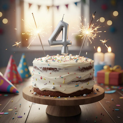 Velas De Cumpleaños Vela Numero O Signo Interrogacion Torta