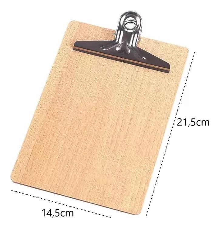 Tabla Sujeta Papeles Madera 21x14cm Tabla Apoyo Vertical