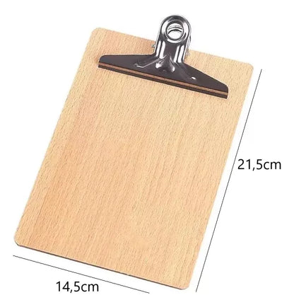 Tabla Sujeta Papeles Madera 21x14cm Tabla Apoyo Vertical
