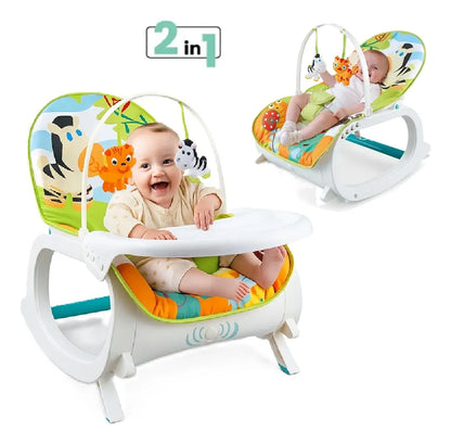 Silla Mecedora Para Bebes Silla 2 En 1 Vibratoria Musical