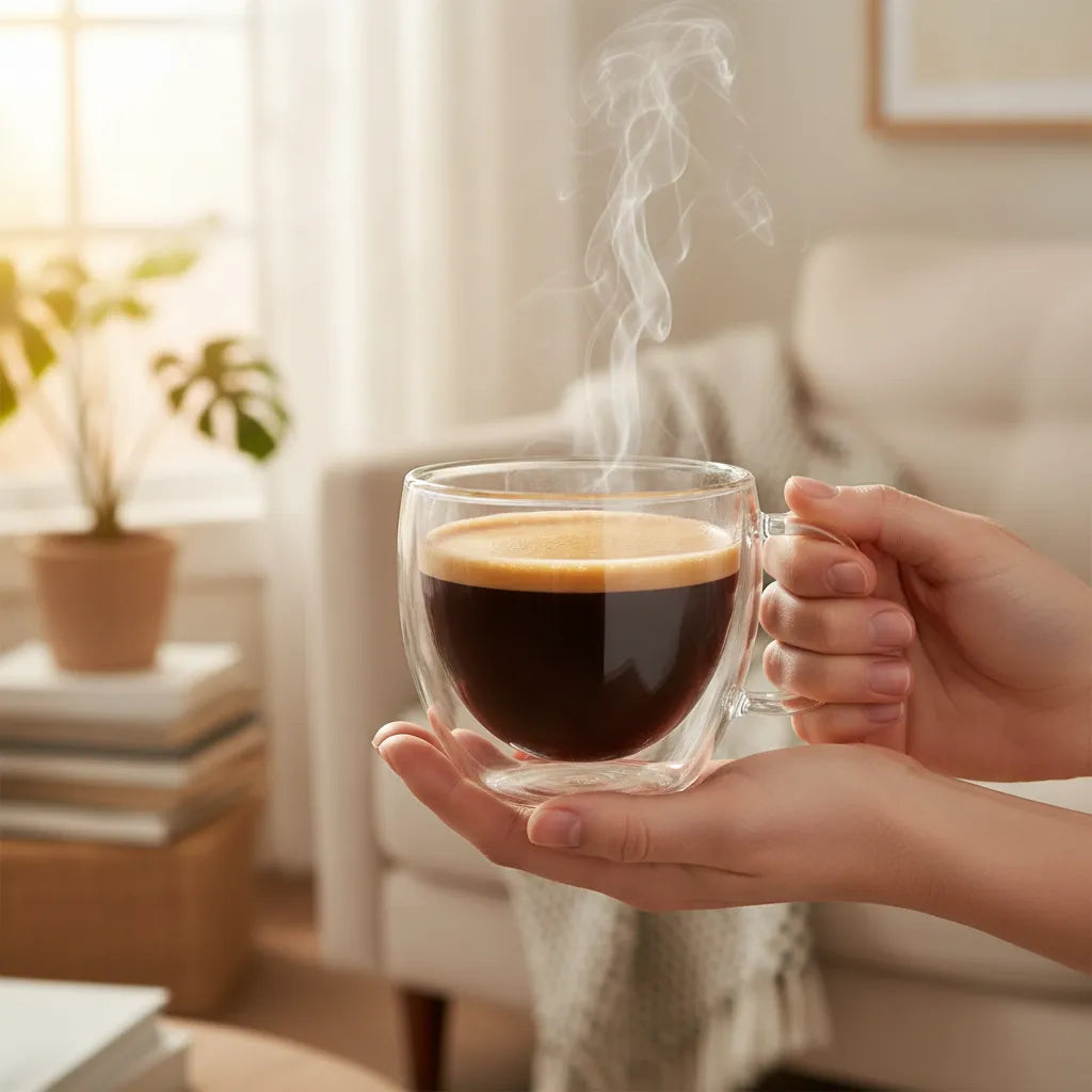 Taza Espresso Doble Vidrio 150ml Termica Cafe