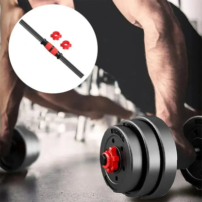 Set Mancuernas Barra 40kg Fitness Pesas Ajustables Negro
