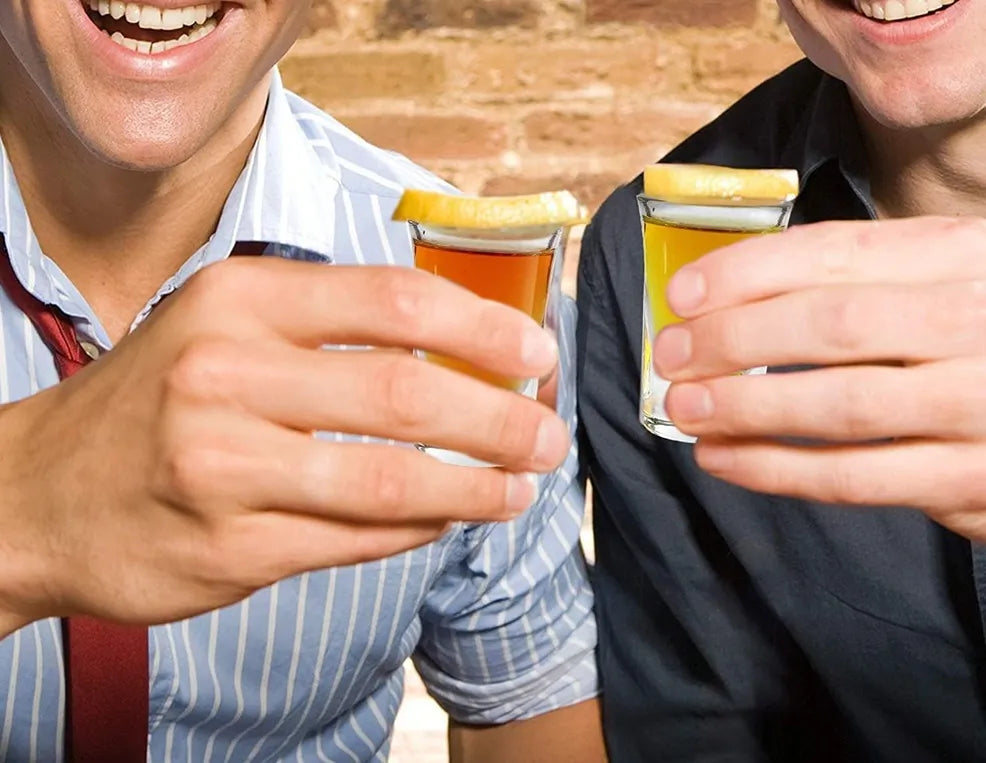 X6 Pack Vasos Shot De Vidrio Trago Corto Tequila 15ml