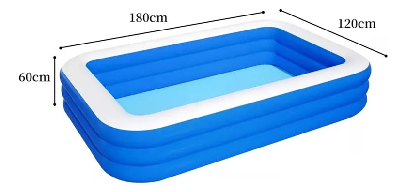 Piscina Para Niños Piscina Plastica Inflable Verano 180x120