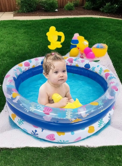 Piscina Inflable 3 Anillos Circular Para Niños Piscinas 80cm