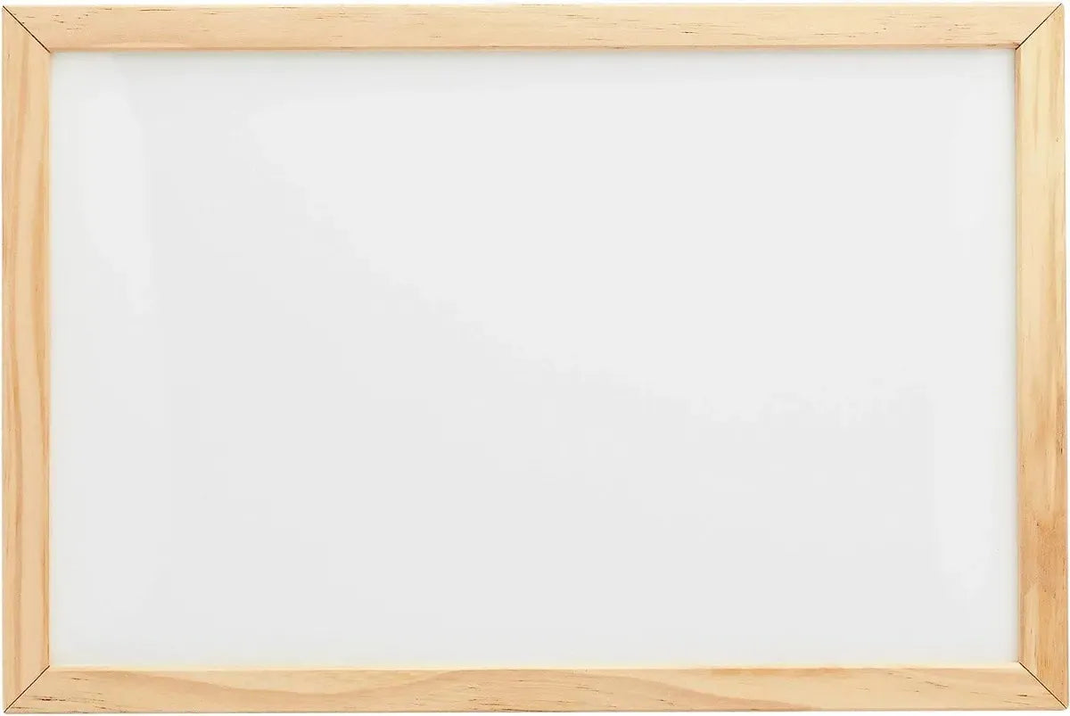 Pizarra Blanca Acrilica Pizarra Con Marco De Madera 30x40cm