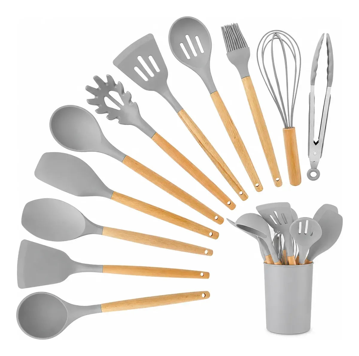 Set X12 Utensilios De Cocina Antiadherentes