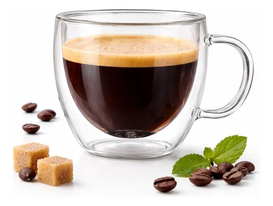 Taza Espresso Doble Vidrio 150ml Termica Cafe