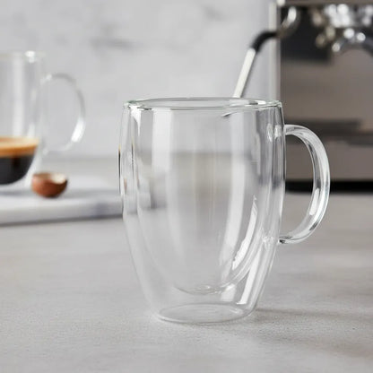 Taza Espresso Doble Vidrio 400ml Termica Cafe