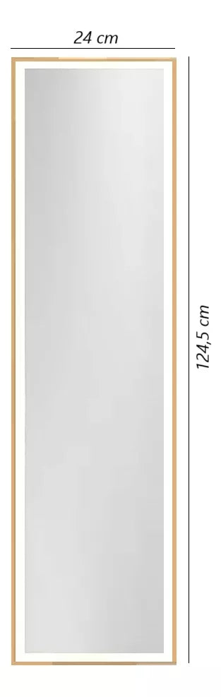 Espejo Largo Espejo Cuerpo Entero Grande Espejo 124x34cm