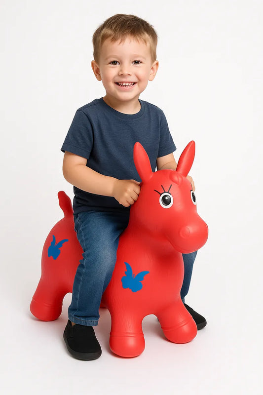 Burro Pony Caballito Saltarin De Goma Juguete Infantil Niños