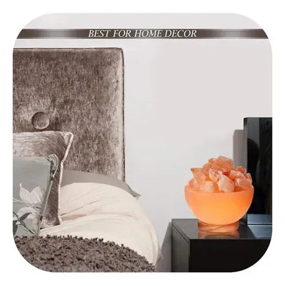 Lampara De Sal Del Himalaya Rgb Luz Multicolor Decorativa 0.7kg