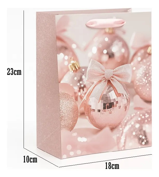 X12 Bolsa De Regalo Navidad Bolsa Navideña 23x18x10cm M