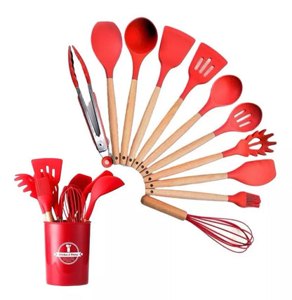 Set X12 Utensilios De Cocina Antiadherentes