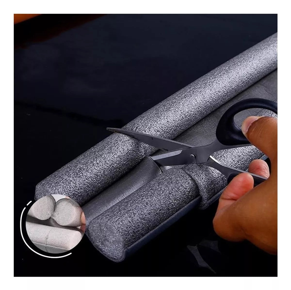 Protector Doble Aislante Burlete De Frío Polvo Para Puertas Ventanas