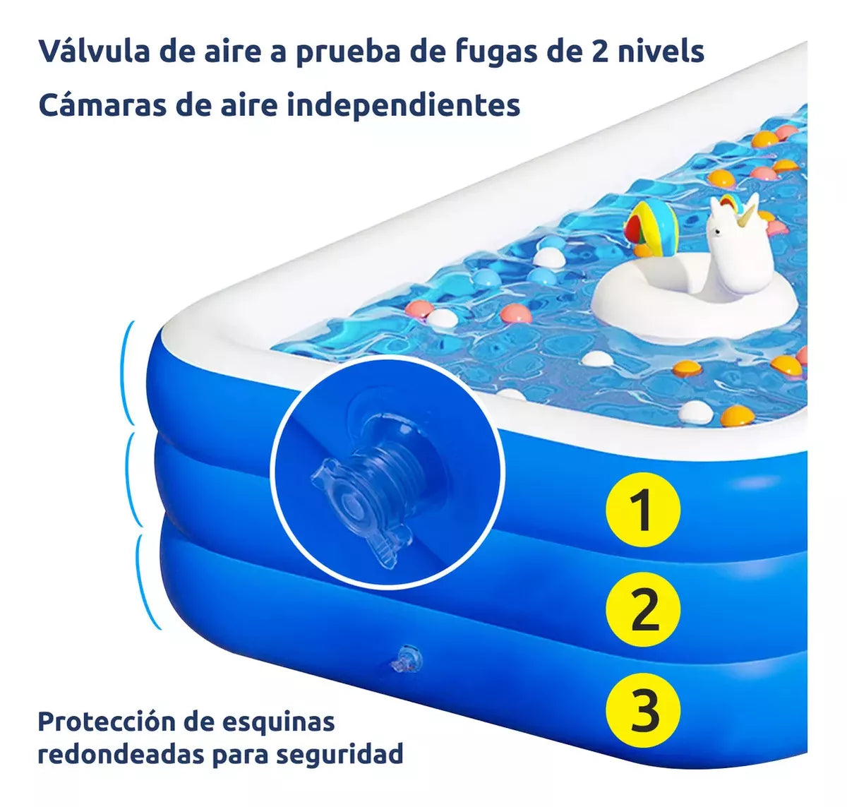 Piscina Para Niños Piscina Plastica Inflable Grande 170x120cm