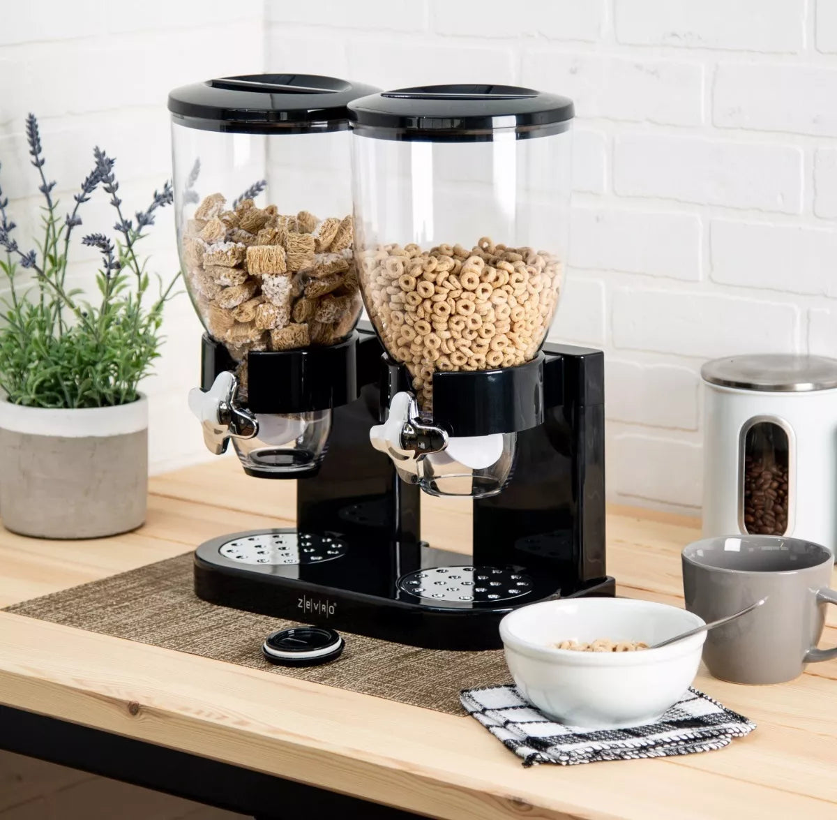 Dispensador De Cereales Doble Dispensador Para Cereales 2l