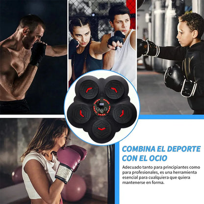 Maquina Boxeo Entrenamiento Bluetooth Panel De Boxeo Luces