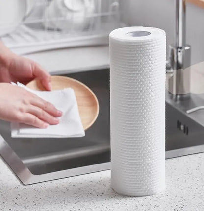 X50 Paños De Limpieza Multiuso Paño Reutilizable 25x25cm