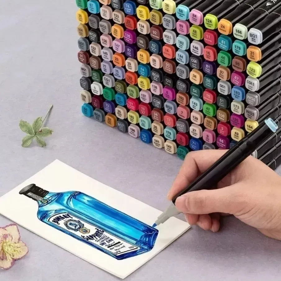 80pcs Plumones Doble Punta Rotulador Plumones Para Colorear