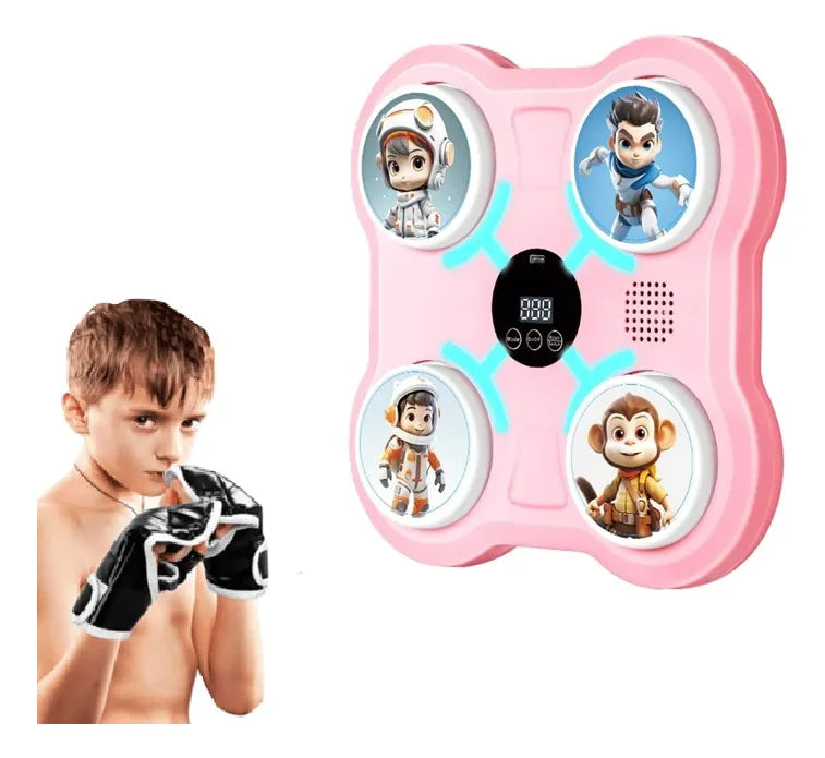 Maquina De Boxeo Niños Inteligente Bluetooth Luces Musical