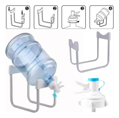 Soporte Dispensador Rack Para 1 Bidon De Agua + Boquilla