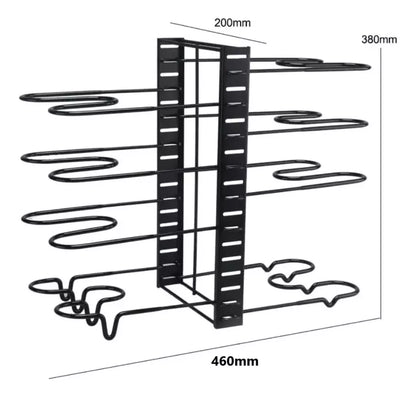 Organizador Ajustable 8 Niveles Para Ollas Sartenes Y Tapas
