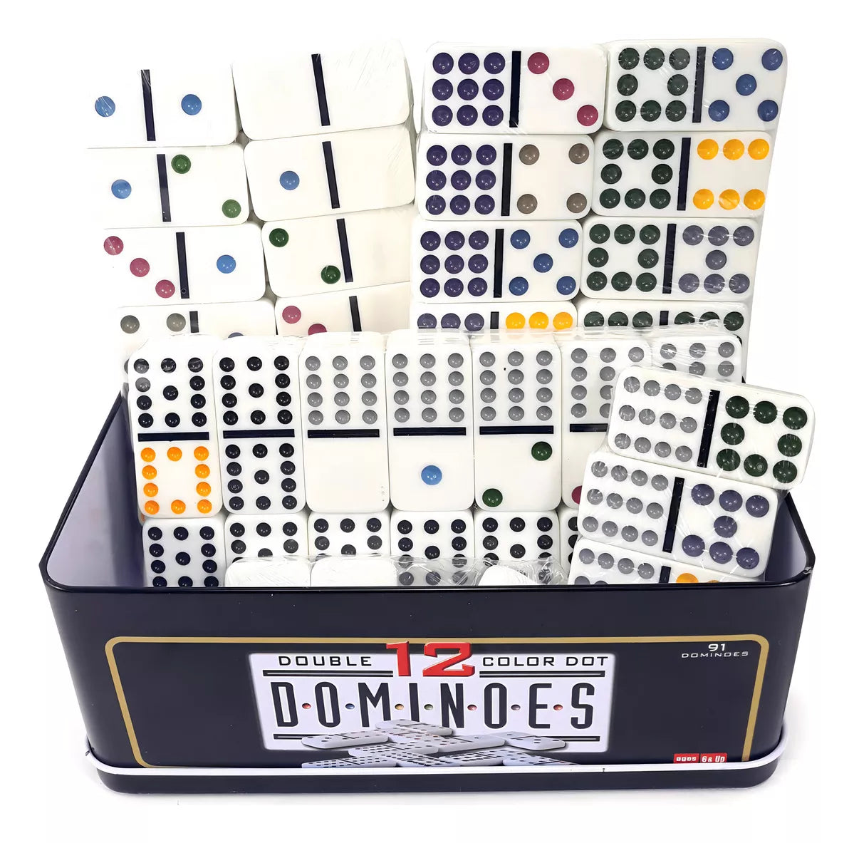 Juegos De Mesa Juego Domino Familiar Juego Domino 91 Piezas