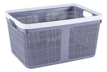 Canasto Plastico Caja Organizadora Cesta Rectangular 30x16cm