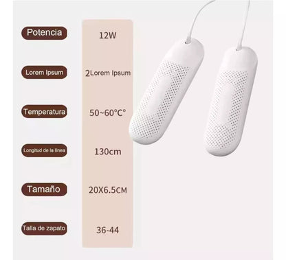 Secador Calefactor Electrico 20w Para Zapatos Zapatillas