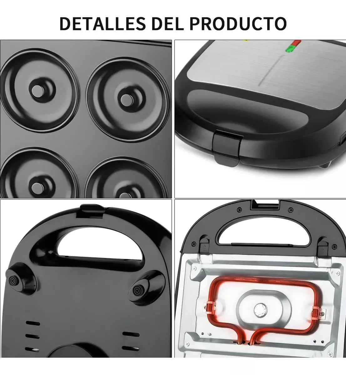 Sandwichera Eléctrica 3 En 1 Waflera Sandwichera Parrillera