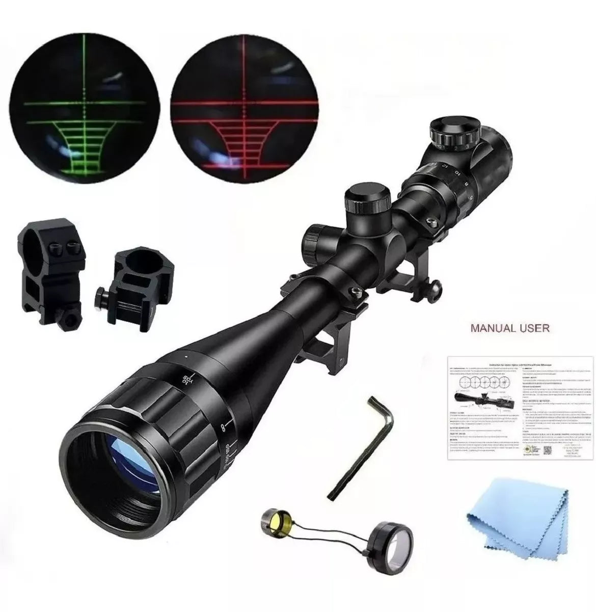 Mira Telescopica Rifle Caza Pcp Mira Profesional 6-24x50