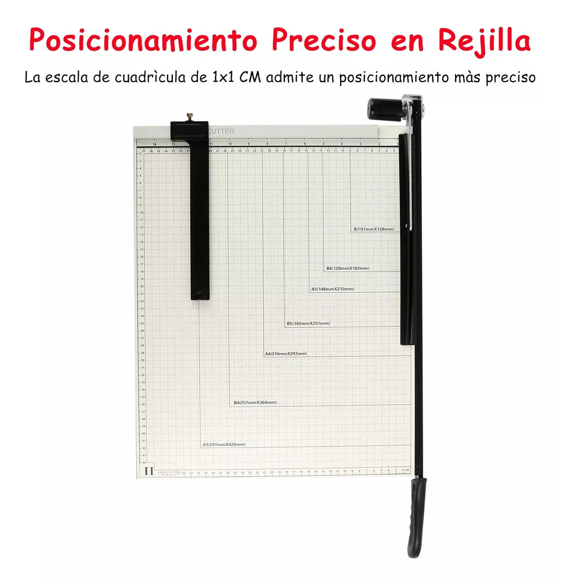 Guillotina A3 Cuchilla Autoafilable Corta Papel 48x38cm
