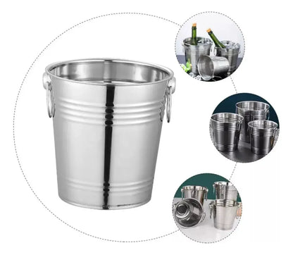 Hielera Cubetera De Acero Para Botella Latas Hielo Bar 2l