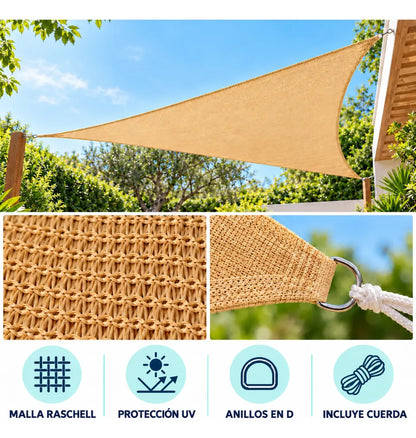 Toldo 6x6x6 Malla Toldo Toldos Respirables Toldo Tipo Vela