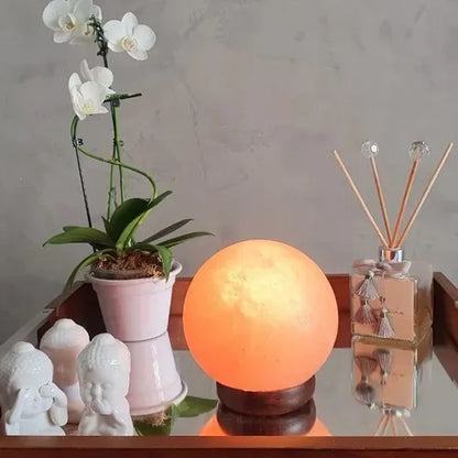 Lampara De Sal Himalaya Piedra Lamparas De Sal Redonda 3a4kg