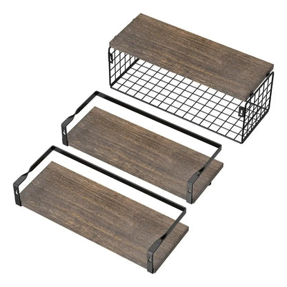 Repisas Flotantes Madera Estantes Organizador Multifuncional