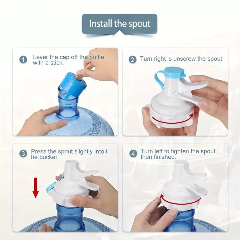 Soporte Dispensador Rack Para 1 Bidon De Agua + Boquilla