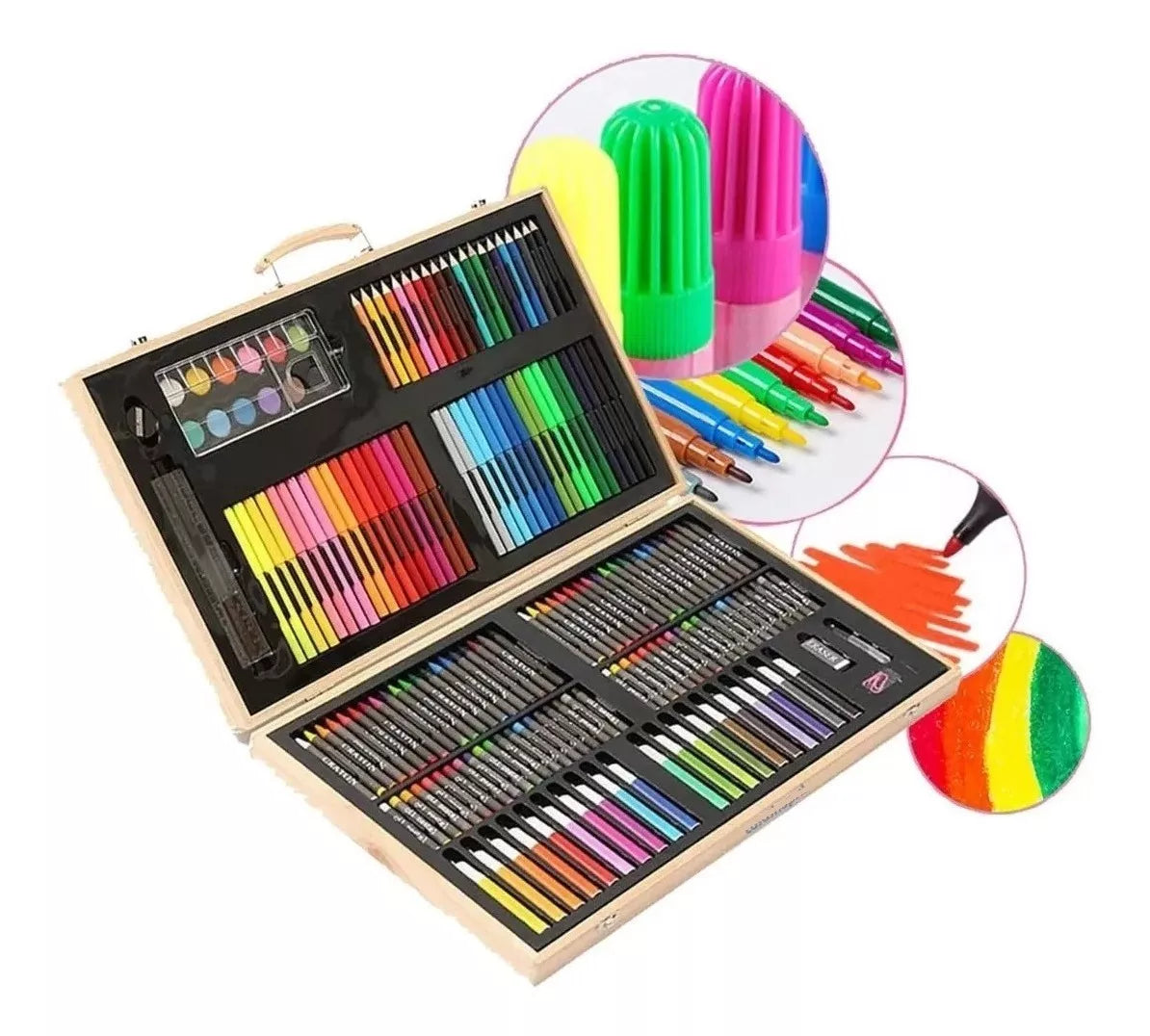 Set Para Pintar Lapices Colores Set Arte Set De Dibujo 180pcs