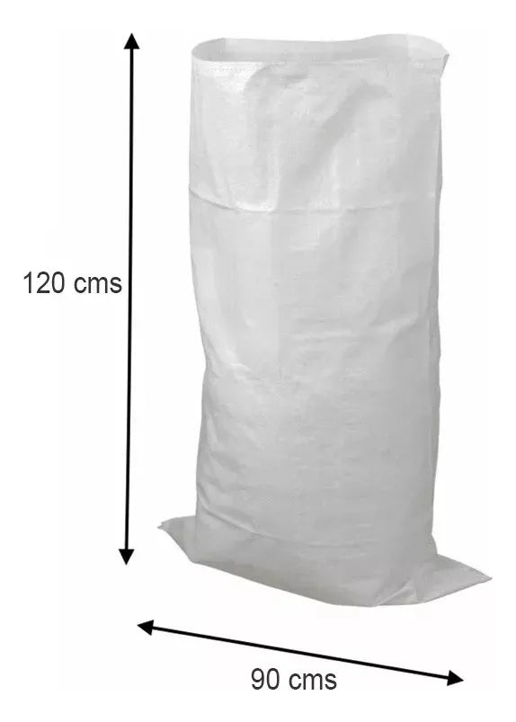 X2 Sacos De Escombros Bolsa Multiuso Extra Grandes 90x120cm
