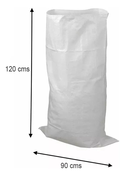 X2 Sacos De Escombros Bolsa Multiuso Extra Grandes 90x120cm
