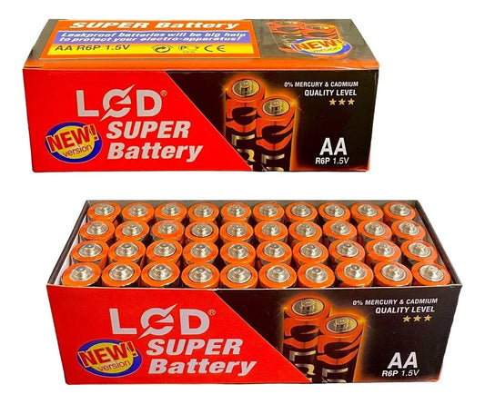 Pack 40 Pilas Caja Pilas 2a Lcd Tamaño Doble Aa
